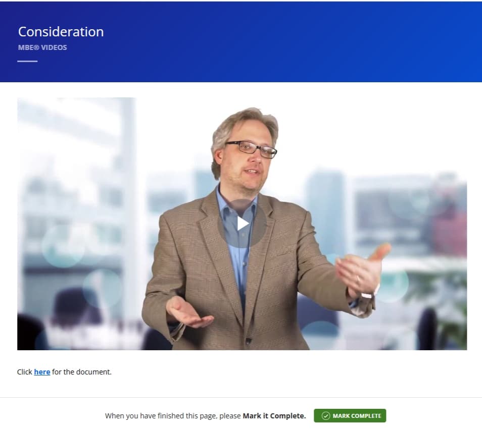 Kaplan Bar Prep online video lecture
