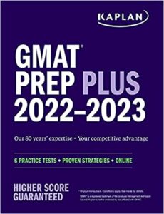 Kaplan GMAT prep book