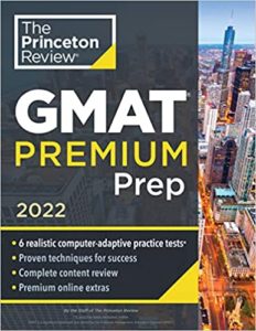 Princeton Review GMAT prep book