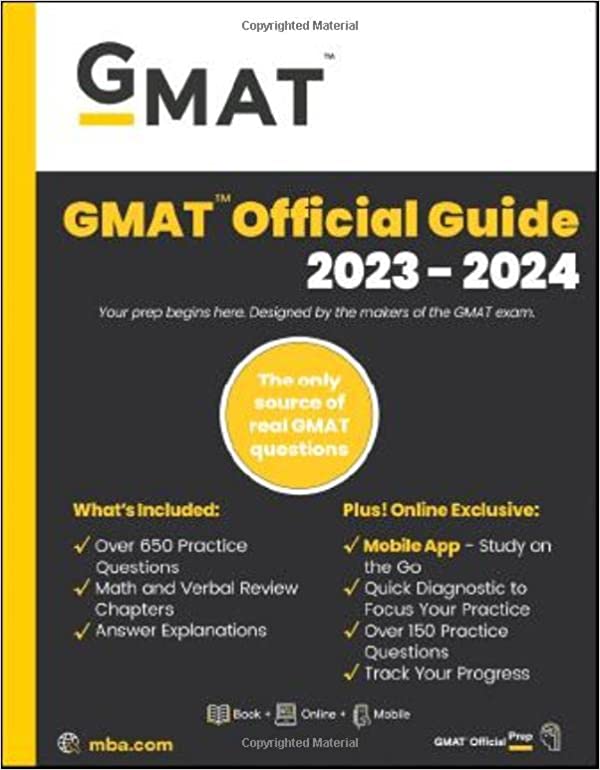 Gmat Official Guide 2024 Dianne Kerrie