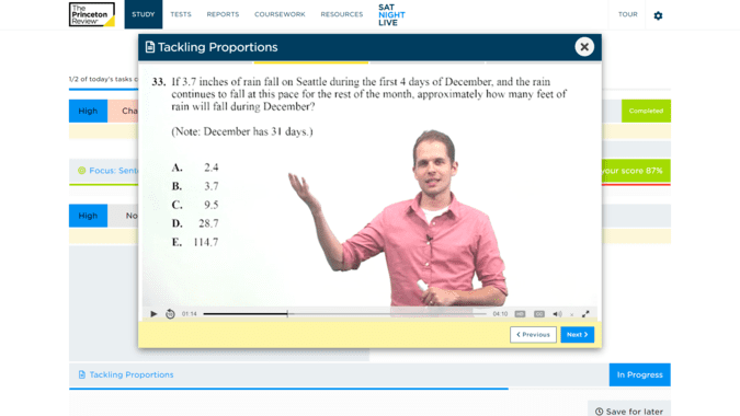 princeton review act prep lecture