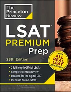 princeton review lsat prep book