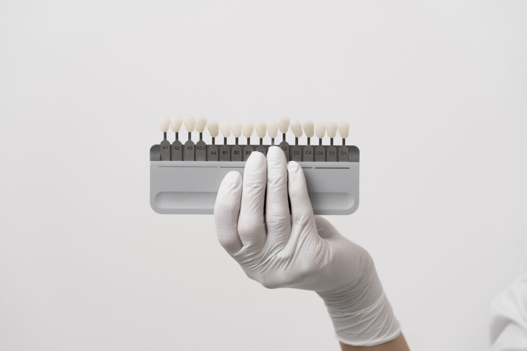 Close up on some dental instruments