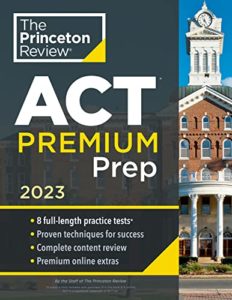 princeton review act prep book updated