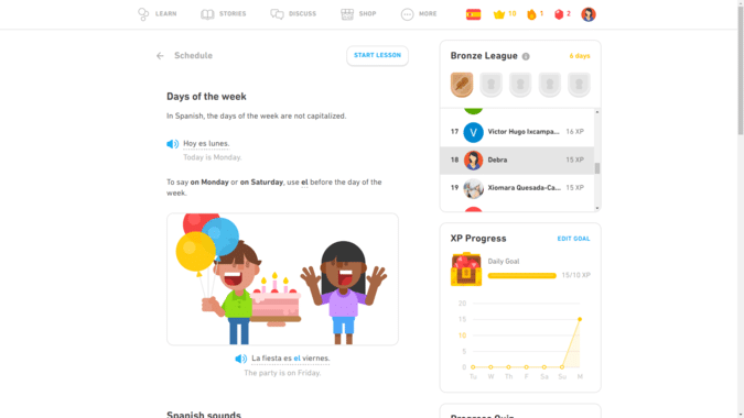 How many leagues are there in Duolingo?