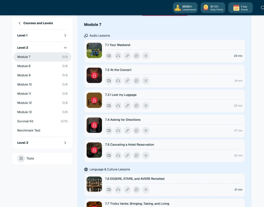 Rocket language exercise