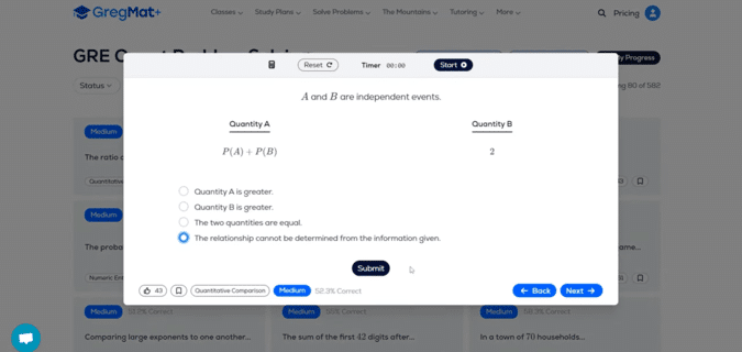 GregMat math GRE practice