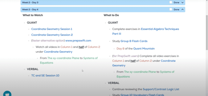 GregMat study plan