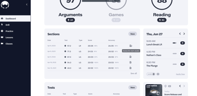 LSAT Demon Dashboard