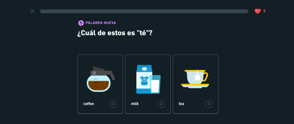 Lección de Duolingo inglés